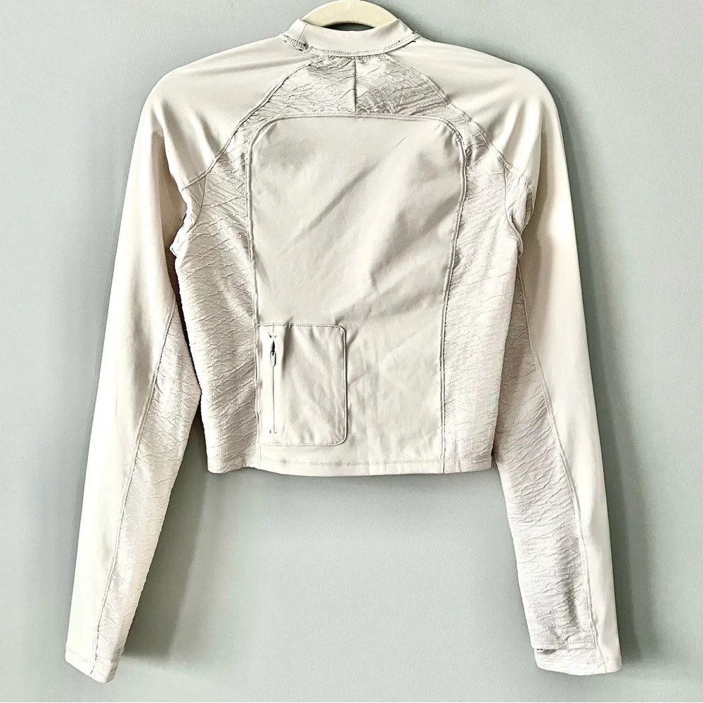 Nike Trail Dri-FIT Long Sleeve Running Top | Light Beige | Size S